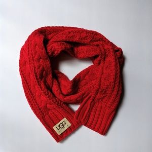 *SALE* Ugg Red Cable Knit Scarf